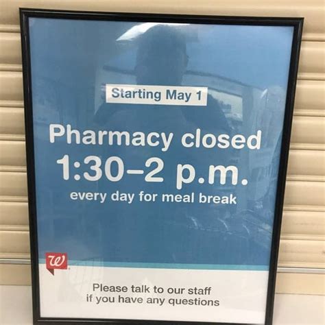 does walgreens pharmacy close for lunch|walgreens pharmacy closing time.